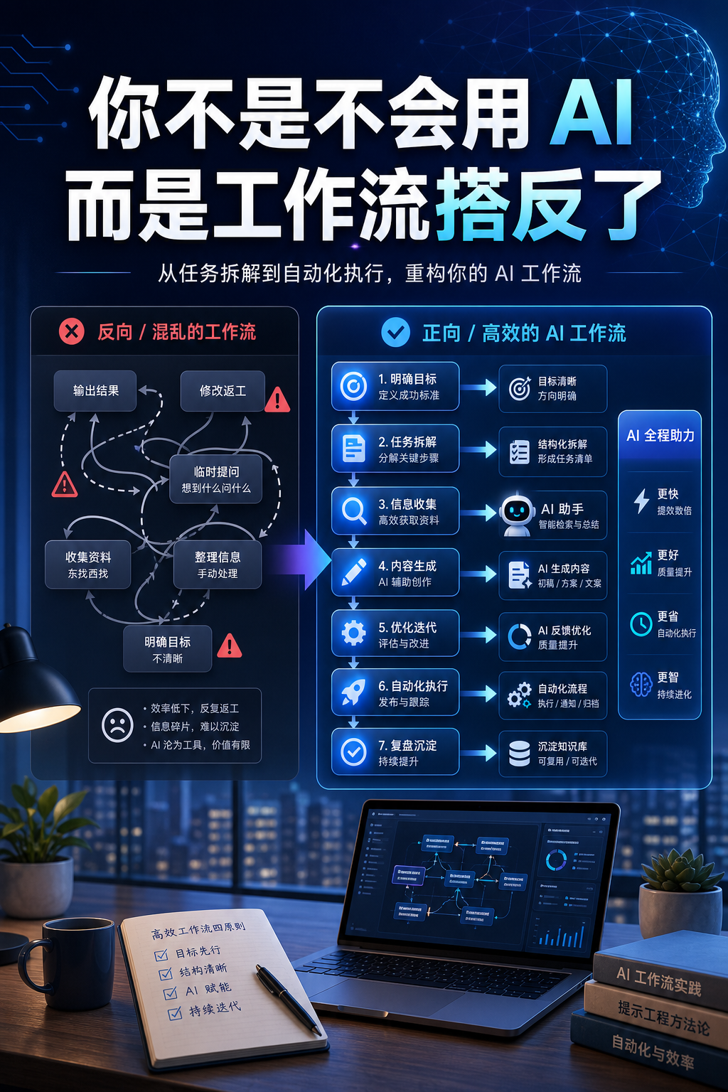 你不是不会用 AI，而是工作流搭反了