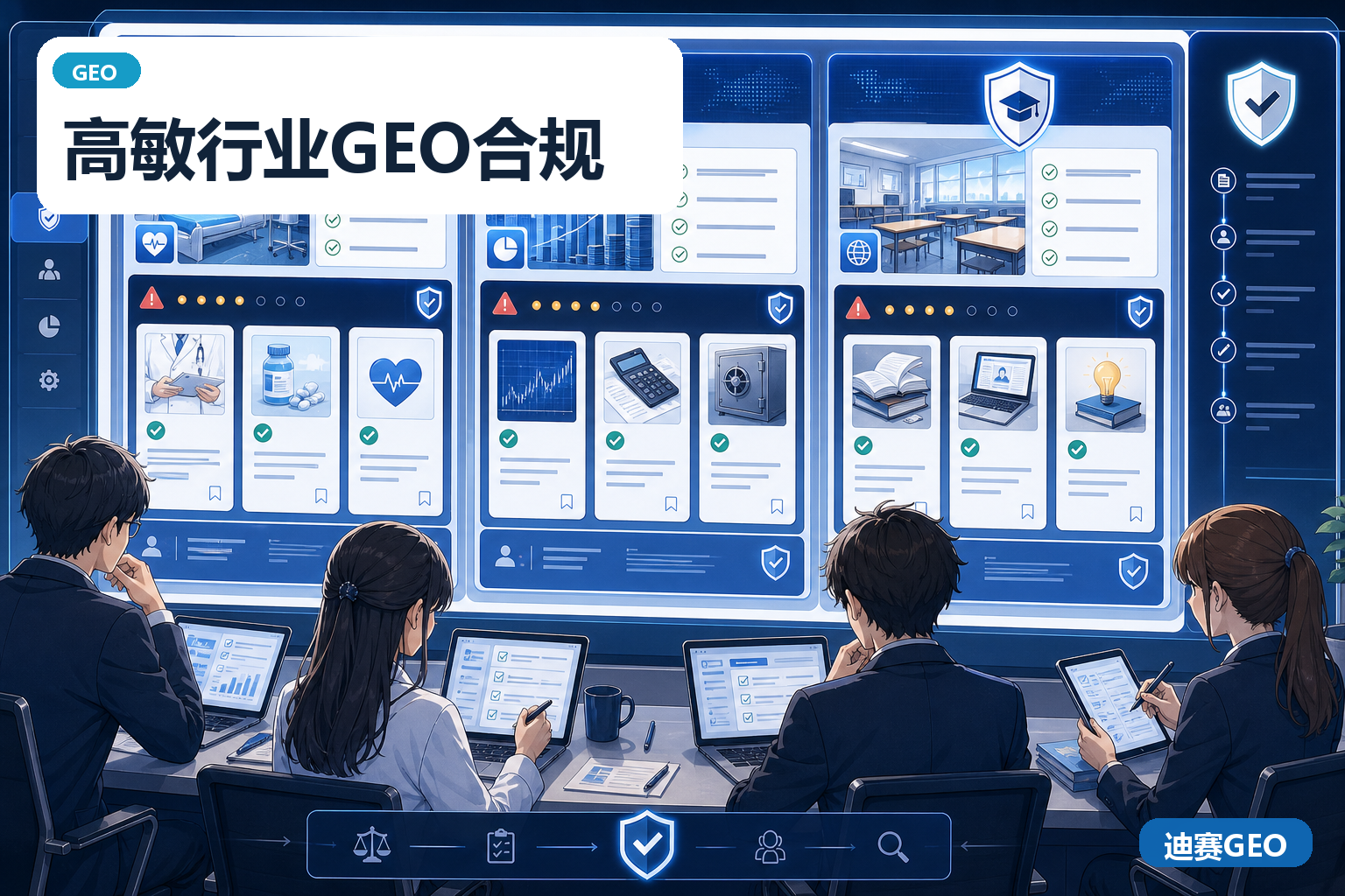 医疗金融教育行业GEO合规插图