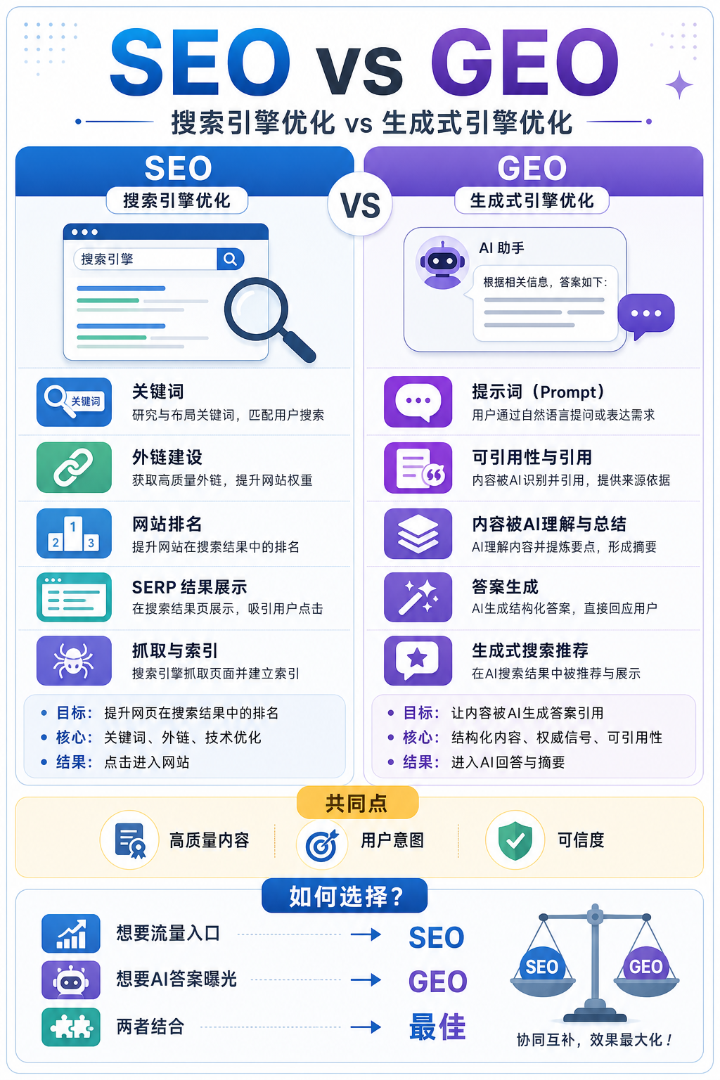 SEO vs GEO
