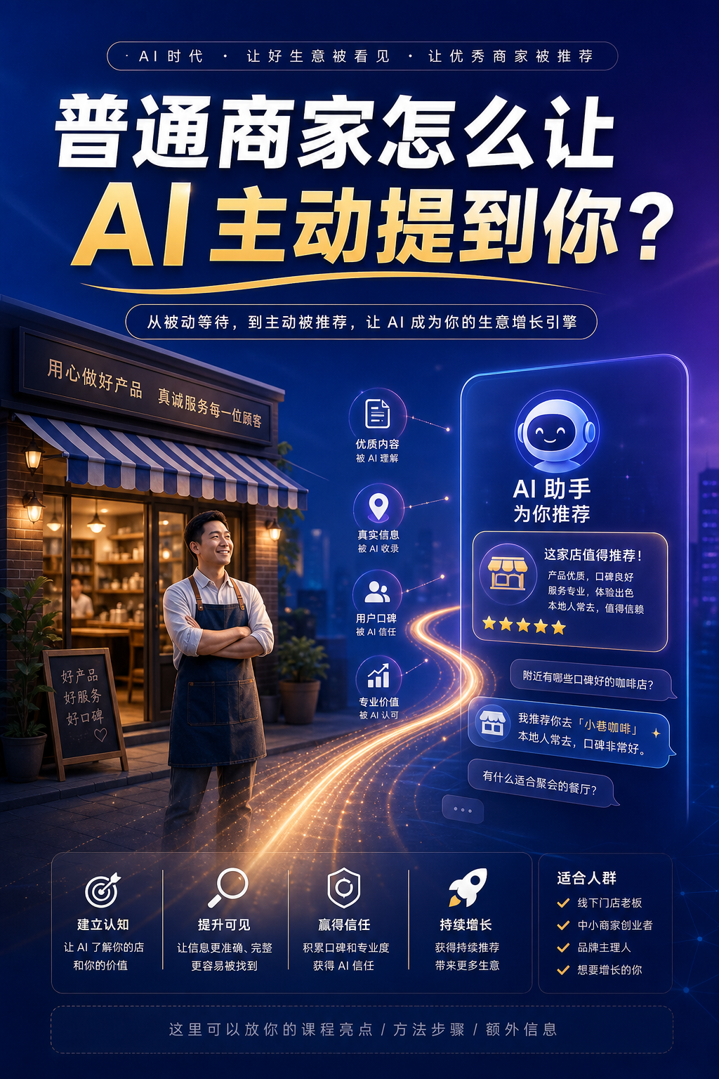 普通商家怎么让 AI 主动提到你?
